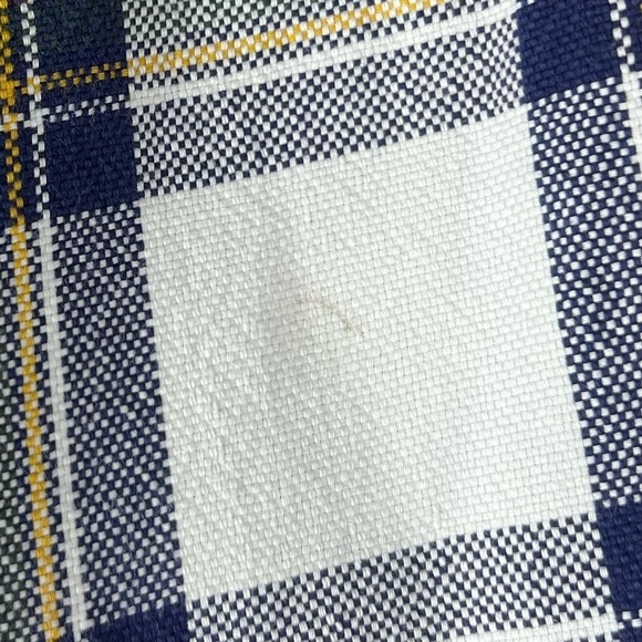 Tommy Hilfiger Plaid Crest Logo Button Down Top Large - Picture 3 of 5